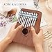 ADM Thumb Piano 10 keys Kalimba African Mahogany Finger Percussion Keyboard Portable with Music Book Tune Hammer and Bag