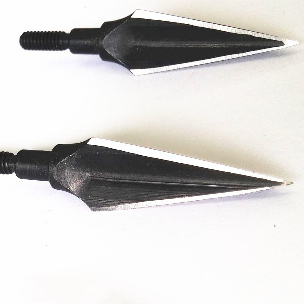 Archery Parts 125 Grain Traditional Hunting Broadheads 3 Razor Blade Arrow Head for Wooden Arrows and Crossbow Bolts (12 Pack) : Sports & Outdoors
