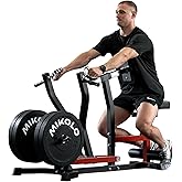 Mikolo Plate Loaded Seated Row Machine for Home Gym, 400LB Capacity, Independent Arms &amp; Adjustable Seat for Full Back Workout