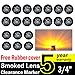 TMH (Pack of 20 3/4 Inch Mount Smoked Lens Amber LED Clearance Bullet Marker lights, Side LED marker lights for trailer Truck RV Car Bus Van