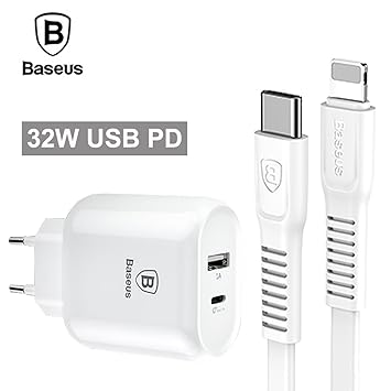 Baseus 32w Type C Pd Fast Charger For Iphone X 8 Amazon In
