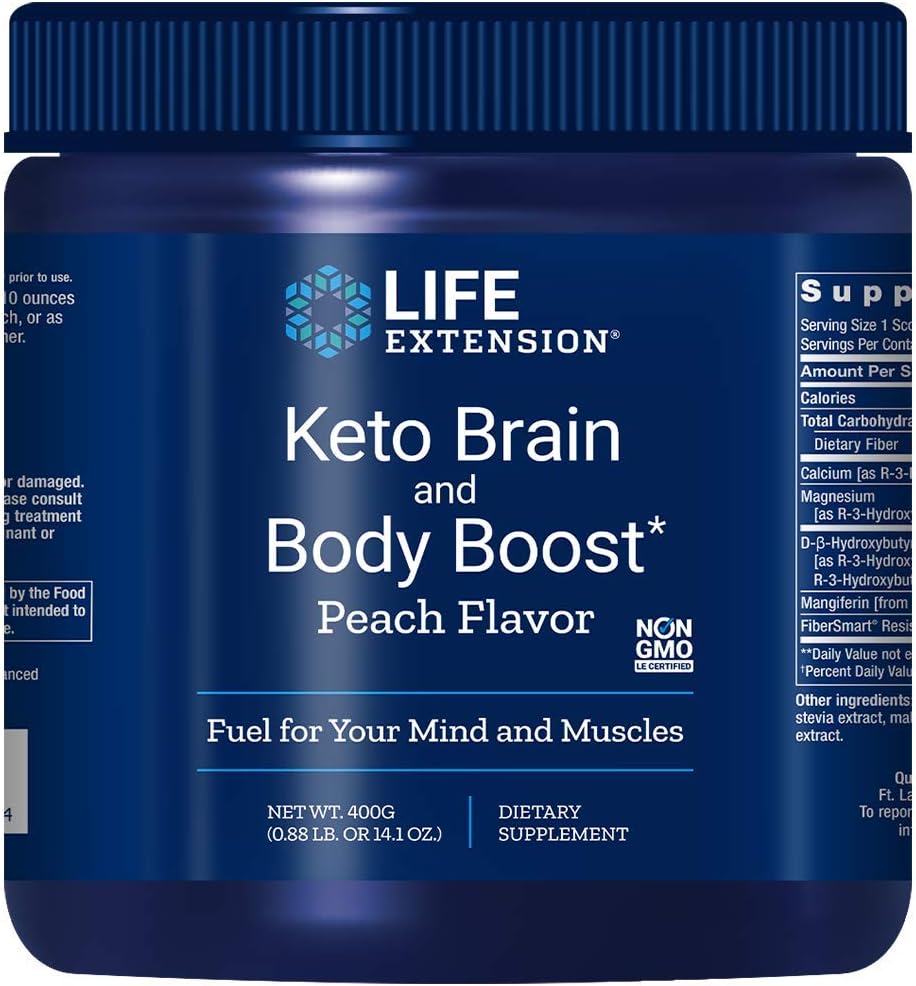 Life Extension Keto Brain and Body Boost Powder, 14.10 Ounce (Packaging May Vary)