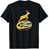 Springbok Rugby Ball & South African Flag. Men, Women & Kids T-Shirt