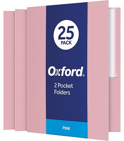 Oxford Twin-Pocket Folders, Textured Paper, Letter Size, Yellow