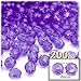 The Crafts Outlet 200pc Faceted Plastic Transparent Beads Round 8mm Raspberry Red Beads