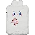 RARITYUS 9-11 Inch Plush Cute Rabbit Laptop Sleeve Bag iPad Protective Case Tablet Cover Notebook Storage Bag for Women Girls