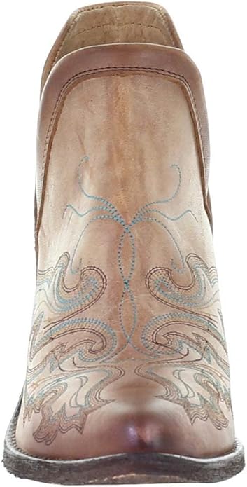 corral cognac embroidered bootie