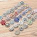 Ginooars 10PCs Mixed Style Rhinestones Snaps Buttons 18/20mm for Interchangeable Snaps Jewelry