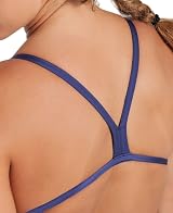 ARENA Solid Challenge Team One Piece Women’s Swimsuit Navy White view 4
