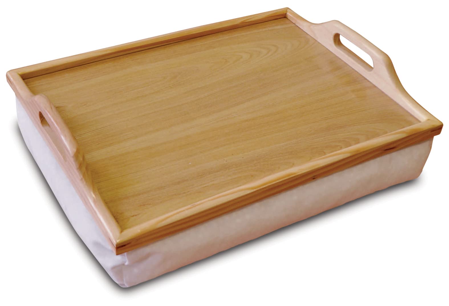 Aidapt Wooden Lap Tray with Handles and Cushion Handles on Side Give Great Stability Lightweight for Carrying Fully Portable, Use in any Room Easy Clean Tray Eat, Read, Work on your Lap Top