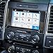 Voodonala Carbon Fiber Central Control Navigation GPS Cover Trim Interior Accessories for Ford F150 2015-2020