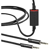 MQDITH 2.0M Audio Cable Compatible with Astro A40 A40TR Gaming Headset | Inline Mute Wire and No Volume Control Cord (Nylone Cord)