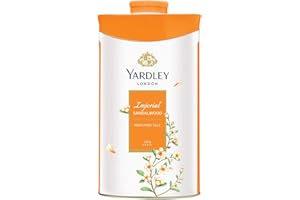 CASTEL ROYALE Yardley London Perfumed Fresh Floral Fragrances Locked in a fine & Silky Talcum Powder (Yardley Imperial Sandalwood Perfumed Talc -250gm, Pack of 1)