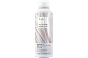 IGK Antisocial Midnight Silk Bond-Building Dry Hair Mask – No-Rinse Leave-In Treatment with Vegan Silk Protein – Limited Edition Design, 5 oz