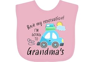 inktastic Book My Reservation I'm Going To Grandma's Baby Bib
