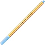 STABILO point 88 Fineliner Neon Blue Pack of 10 0.4mm Metal Tip view 2