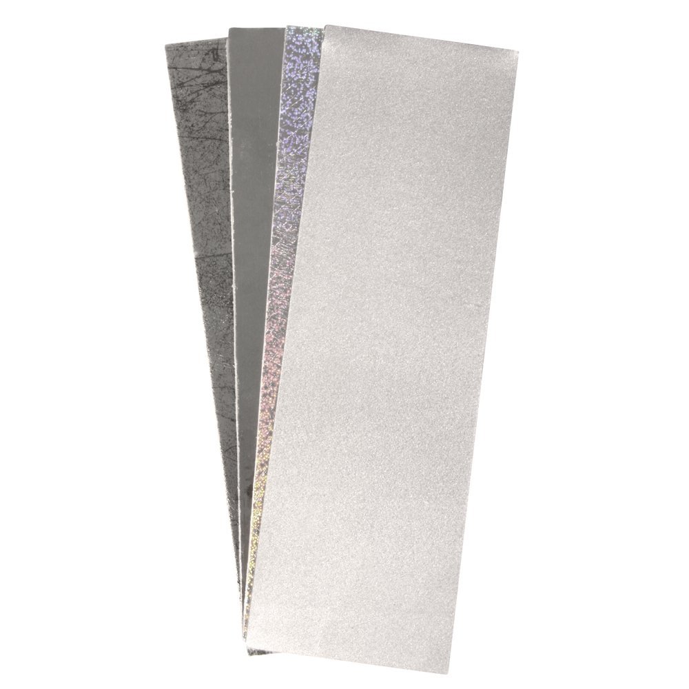 Rayher Set of 4 Wax Sheets for Candle Making and Crafting, Wax Embellishments for Candles, Silver and Grey Shades, 20x6.5cm, 31439000 — image 1