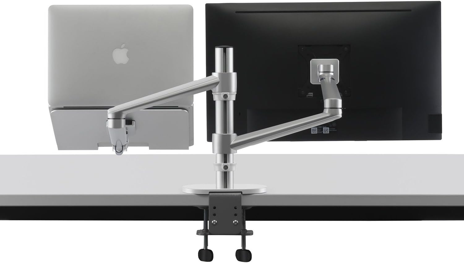 ThingyClub® Adjustable Aluminium Universal Laptop & Monitor Desk Mount Monitor Arm Stand Bracket with Tilt and Swivel (Tilt ±45° - Image 5