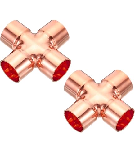 Amazon.com: MECCANIXITY 16mm x 1mm 4 Ways Copper End Feed Equal