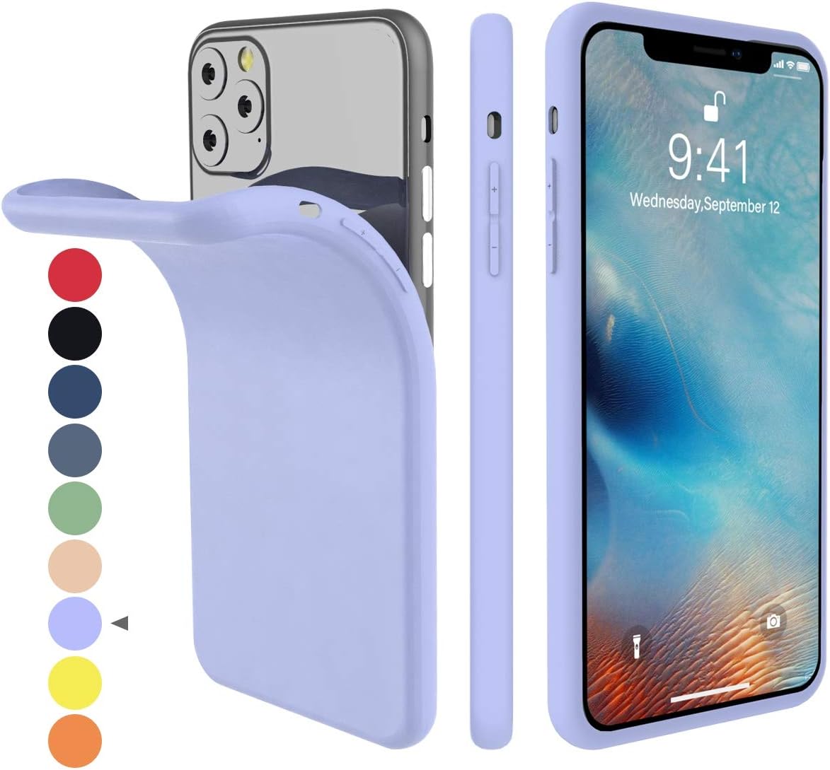 Liquid Silicone Case for iPhone 11 XI, iPhone 11 IX MAX, iPhone 11R XIR Case Scratch Resistant, Drop Protection, Gel Rubber Shockproof Cover for Apple iPhone 11 Pro, 11 Pro Max, 11,6,iPhone11RXR6.1inc