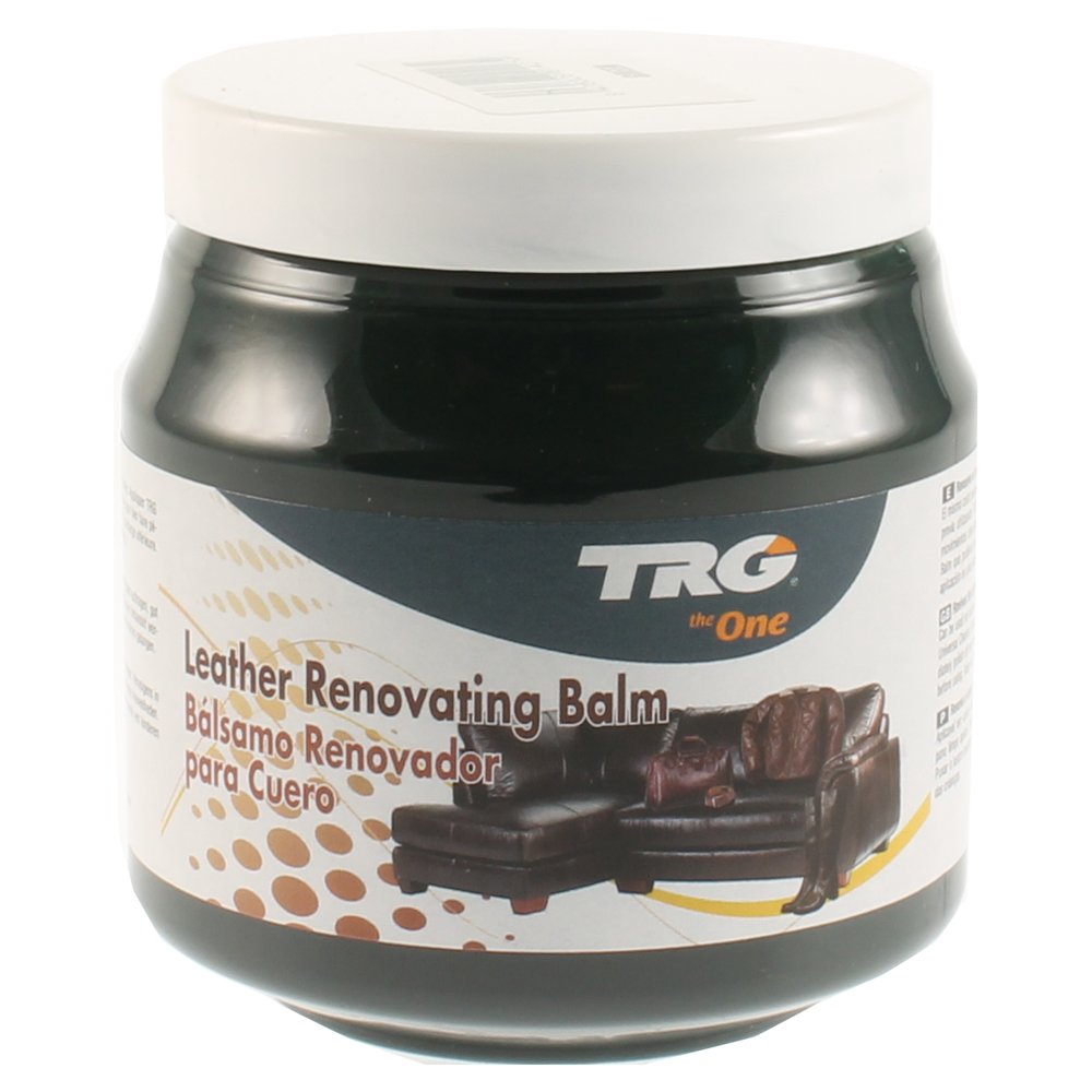 TRG the One Leather Renovating Balm, wax-based cream, cleanses and nourishes leather, Green, 300 ml