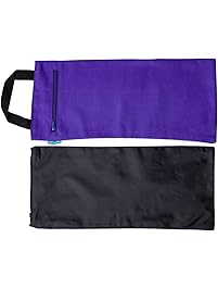 HealthAndYoga(TM) Yoga Sand Bags | Double Bag with Inner Waterproof Bag| Prop for adding Weight and Support (Purple)