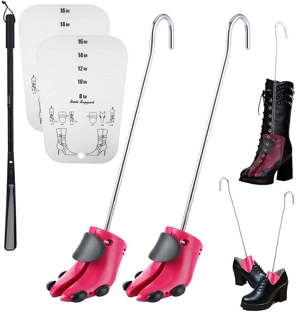 IKOPFLN 2 Paar MINI Schuhspanner - Verstellbar Von 7-12cm Für Sportschuhe & High Heels