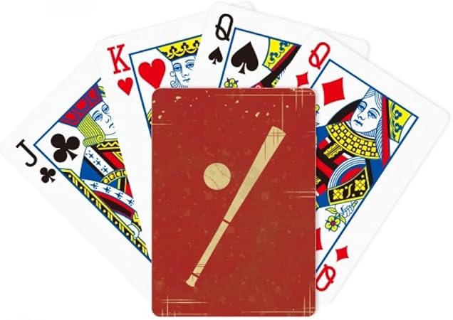 Amazon Diythinker スポーツ野球イラスト レッドパターン ポーカー マジックカード 楽しいボードゲーム カードゲーム トランプ おもちゃ