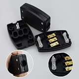 SZCXDKJ 2 Pcs 3 Terminal Electrical Junction Box Black 250V 13A Cable Joiner view 3