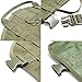 PETVINS Tactical Dog Molle Vest Harness K9 Adjustable Outdoor Training Service Camouflage Harness with 3 Detachable Pouches Army Green Size L