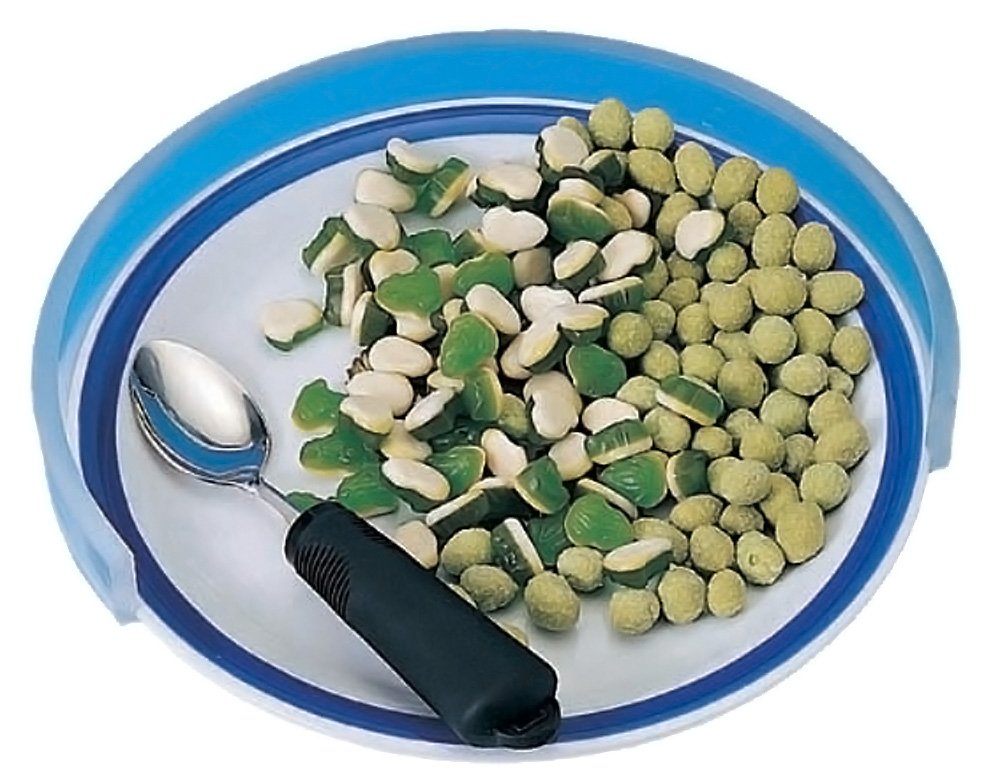 Aidapt None Slip Plate Guard Surround Eating Aid For Plates 216-254mm (8.5-10 Inches) For Elderly, Disabled and Users with Limited Dexterity