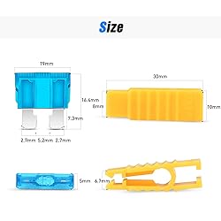 Nilight - 50029R 120 Pcs Standard Blade Fuse