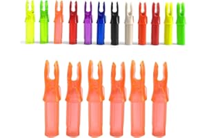 ZSHJGJR 50 Pack Archery Arrow Nock ID 6.2mm/.244" Plastic Insert Arrow Nocks Tail for DIY Hunting Shooting Arrows