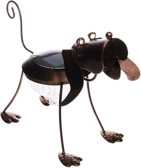 Solar Decorative Metal Dog Garden LED Light - - Amazon.com
