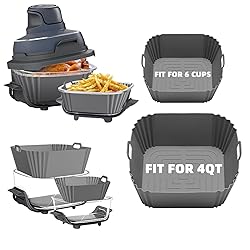 2Pcs Silicone Air Fryer Liners for Ninja Crispi