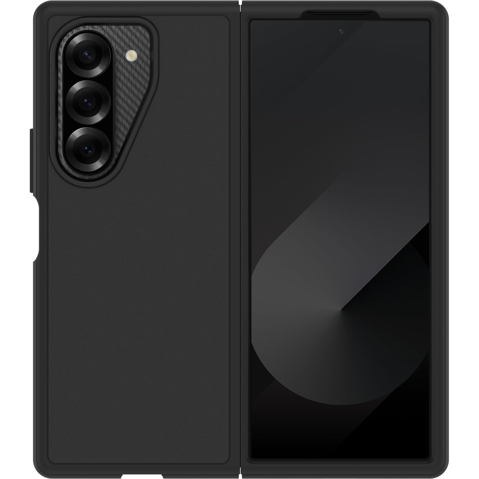 Photo 1 of OtterBox Galaxy Z Fold6 Thin Flex Series Case - Black, Ultra-Slim, Hard Case with Soft Edges, 5G and Wireless Charging Compatible