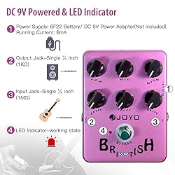 JOYO Overdrive British Rock Amp Simulator Pedal