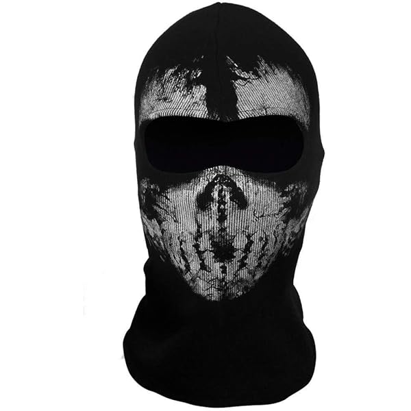 Skull Bandana Ghost Biker Skull Balaclava - Wholesale Lot, Motorcycle Ski Face Mask With Cool Skull Design Lights Out Mask - Foto 2