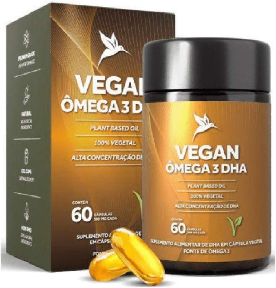 Vegan Ômega 3 DHA 60 Cápsulas - Puravida por Puravida