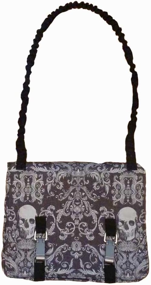 OffHand Gear Norb - No Ordinary Range Bag Messanger Conceal Carry Gun Multipurpose Tactical Bag Made in The USA Charcoal Skull Fabric