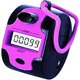 TESEAS Handy Counter Click Manual Digital clicker Stitch Tally Counters Finger Mechanical Palm Handheld Pitch 5-Digit Electro