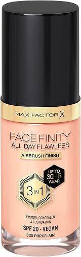 Max Factor Facefinity 3-in-1 Foundation Porcelain SPF20 30ml