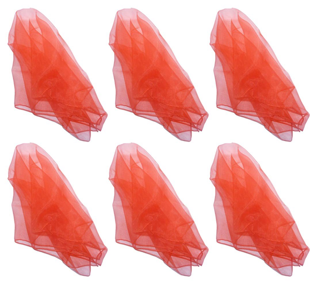 Hoerev Pack of 6 Aapprox. 40cm x 40cm Dancing Juggling Scarves