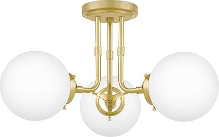 Amazon Com Quoizel Lry1720y Landry Semi Flush Mount Ceiling