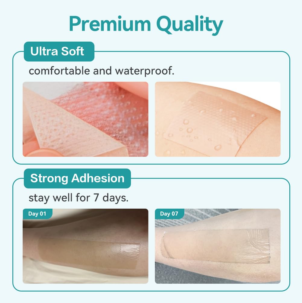 Dimora Medical Grade Silicone Scar Sheets -Ultra Soft Silicone Scar Tape (1.6”x60