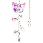Butterfly Crystal Sun Catchers Indoor Window Hanging, Crystal Sun Catchers Prisms SunCatcher Maker for Home Garden Wedding