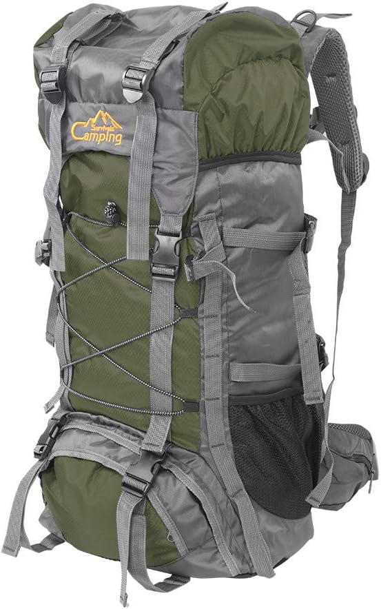 AlwaysPrekit 60L Outdoor Waterproof Hiking Camping Backpack Mountaineering Bag Camping Hiking Backpack Sport Travel Daypack for Men Women Climbing Camping Touring