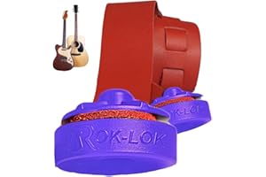 ROK-LOK Rok Lok Universal Quick Change Guitar Strap Lock (Purple) - Guitar Strap Locks Set - Protect Your Instrument with no modifications or hardware replacement