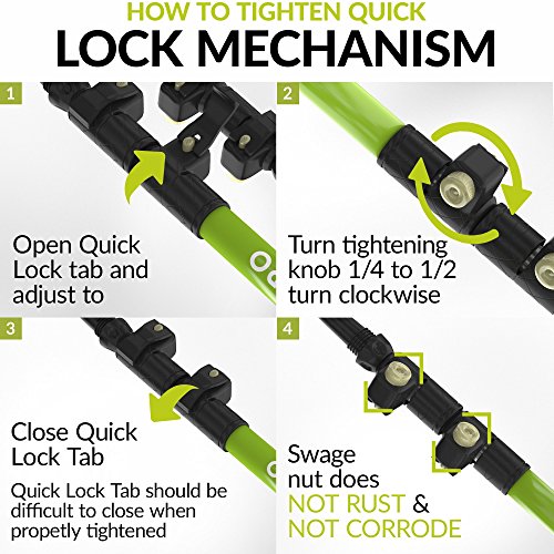 CAMMPO - Trekking, Hiking Poles | Hiking Sticks Made of Aerospace-Grade Aluminum | Ultralight & Collapsible Walking Sticks (2-pc) with Tungsten Tip, Flip Lock System and Sweat Absorbing Cork Handles - Thumbnail 5