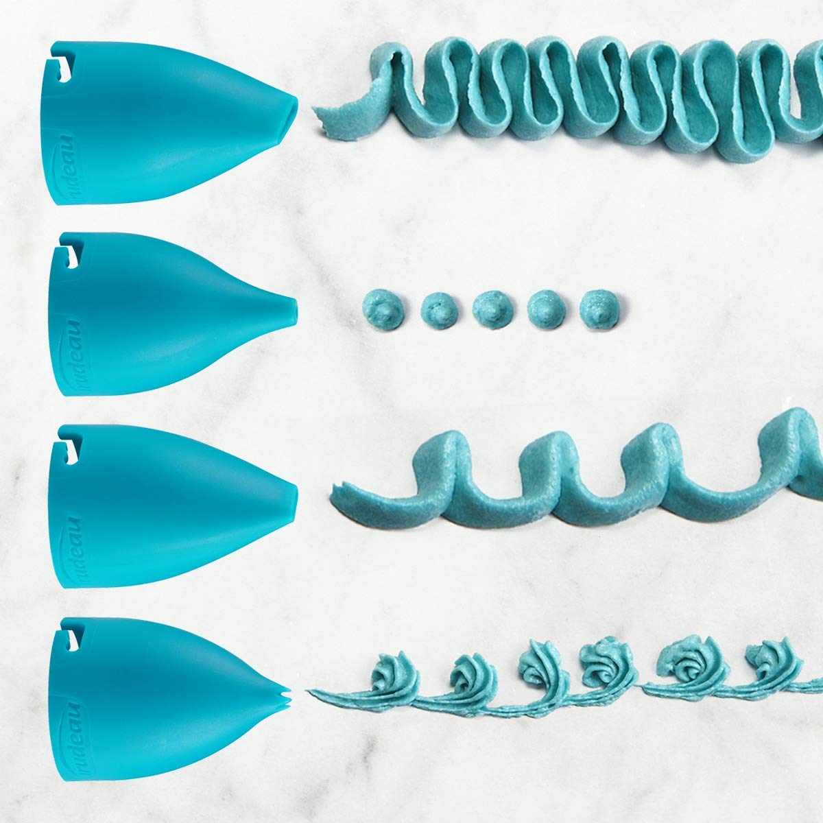 TRUDEAU CORPORATION Plastic TIP Set 4PC RUFFL/WRTG, Multi, One Size